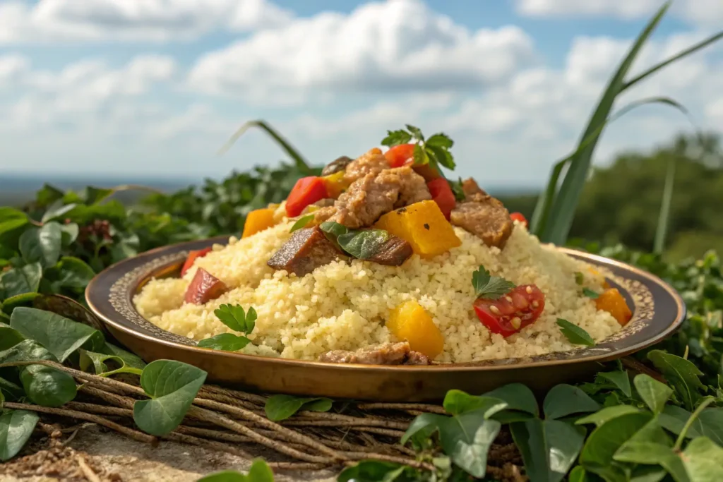 What is good to add to couscous for a flavorful dish