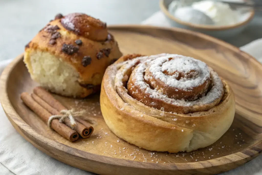 Discover the difference between a cinnamon roll and a cinnamon bun