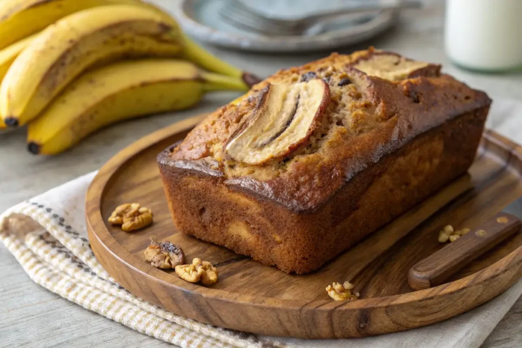 How Long Can I Store Banana Bread? Sliced banana bread with a golden crust.